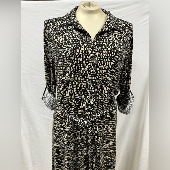 Chico’s Midi Button Up Dress Size 2 - Picture 2 of 7